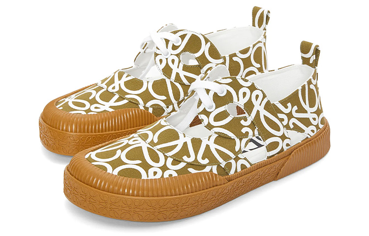 LOEWE Anagram Canvas Low Top 'Green Fashion' 圖 2