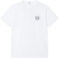 LOEWE Anagram Embroidered Cotton Crewneck Tee White H526341XAI-2100 LOEWE Anagram Embroidered Cotton Crewneck Tee White H526341XAI-2100