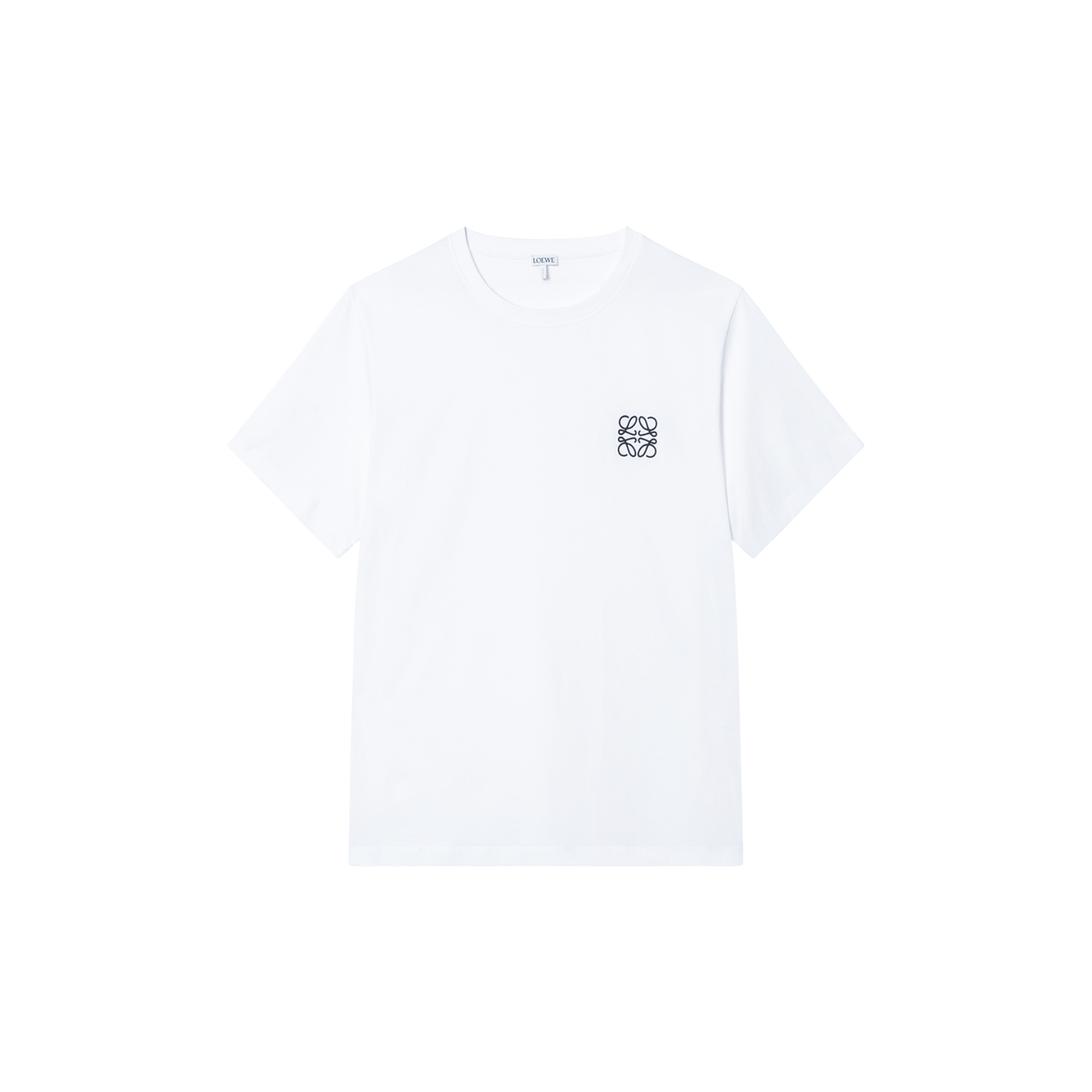 Order LOEWE Anagram 刺绣棉质白色圆领T恤 H526341XAI-2100