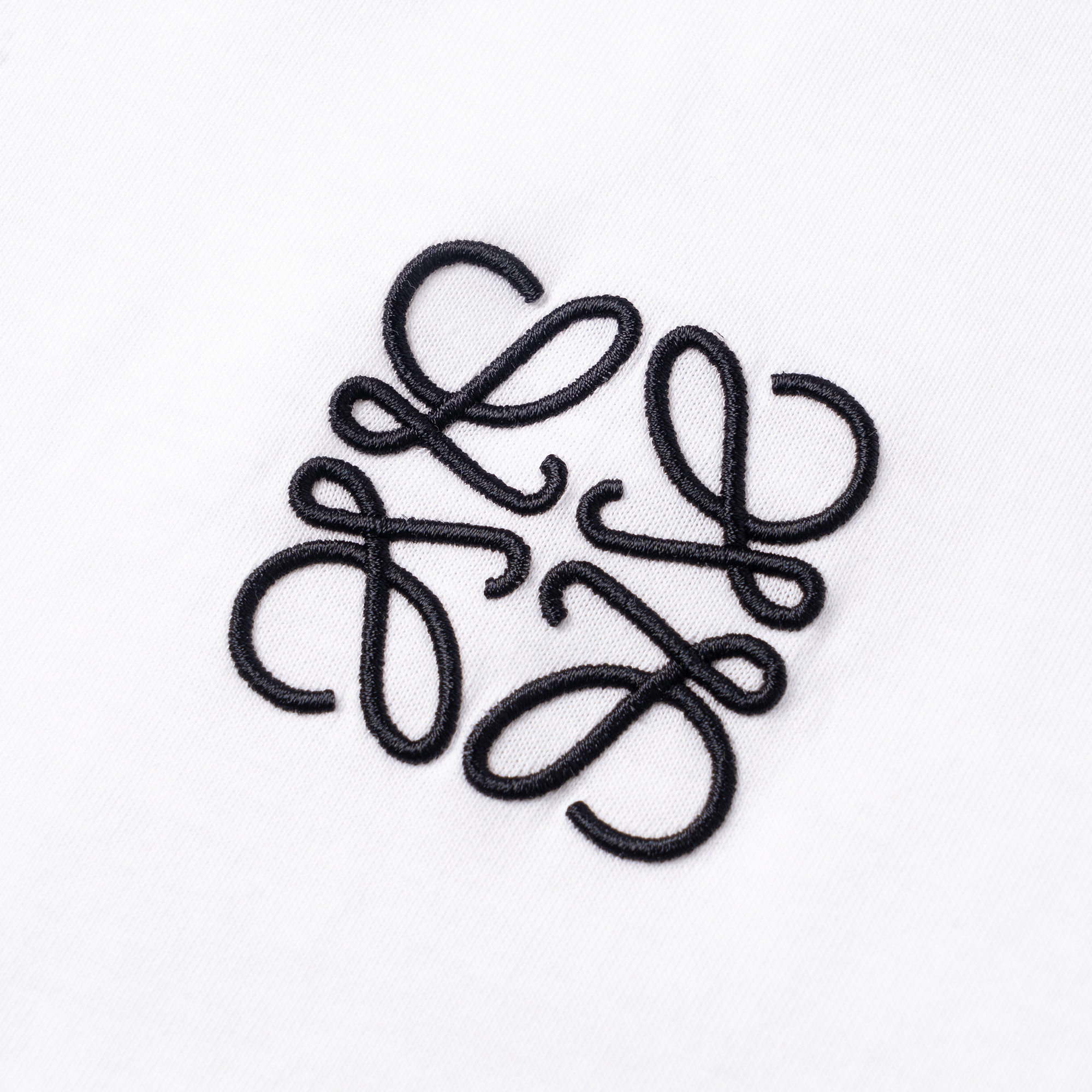 Purchase LOEWE Anagram 刺绣棉质白色圆领T恤 H526341XAI-2100