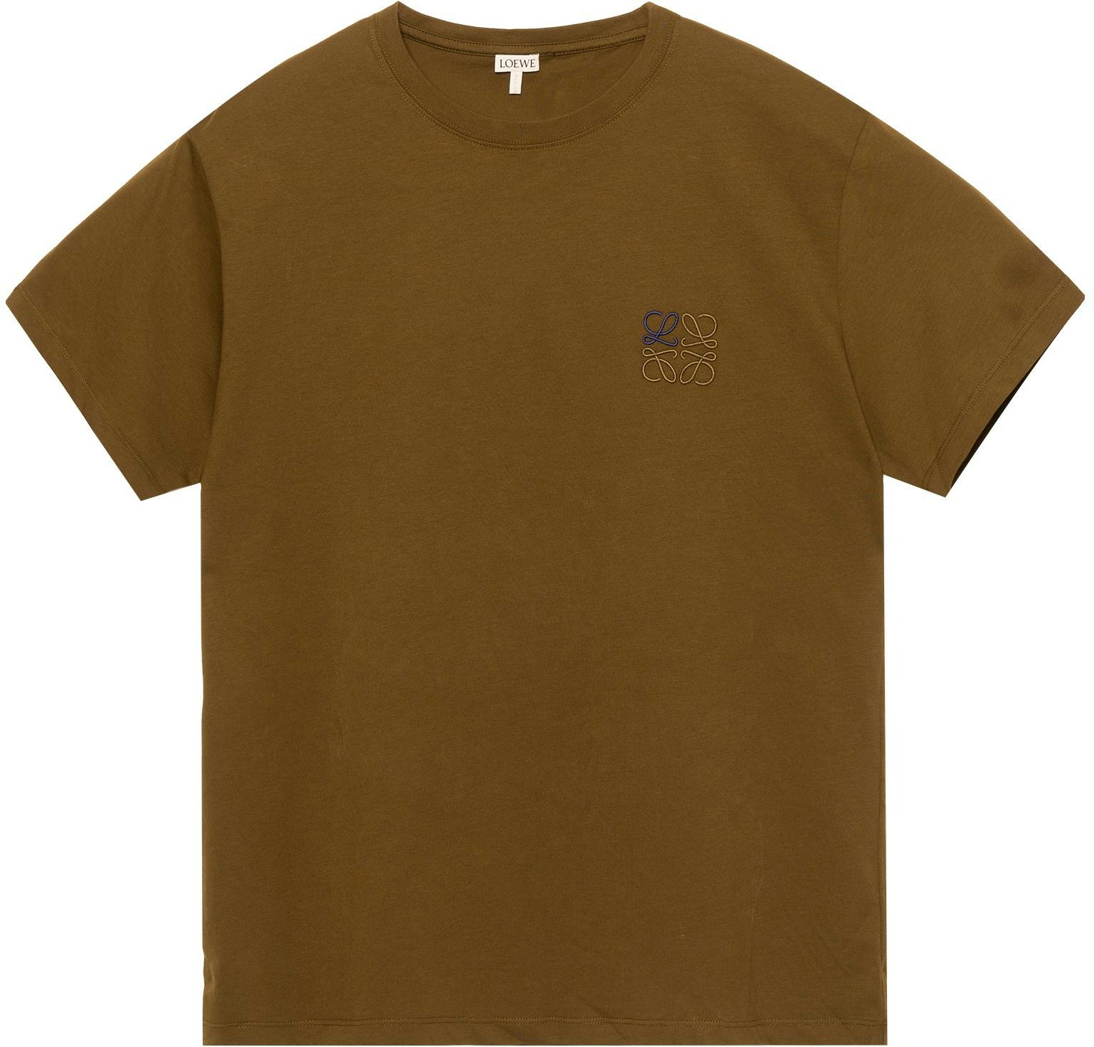 loewe-anagram-embroidered-green-cotton-crewneck-t-shirt-for-men-h526341-xai-4160