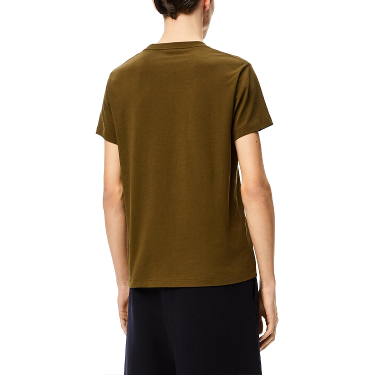 Purchase LOEWE Anagram 綠色刺繡棉質男士圓領T恤 H526341XAI-4160