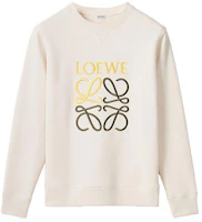 LOEWE Anagram Embroidered Logo Classic Crewneck Sweatshirt Beige () H526Y24J07-2425 LOEWE Anagram Embroidered Logo Classic Crewneck Sweatshirt Beige () H526Y24J07-2425