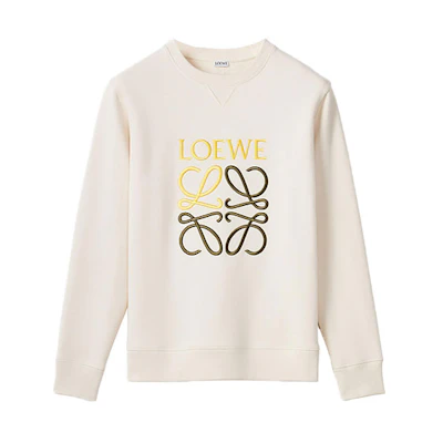 LOEWE Anagram Embroidered Logo Classic Crewneck Sweatshirt Beige () H526Y24J07-2425