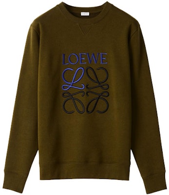 LOEWE Anagram刺绣标志经典卫衣卡其绿色. H526Y24J07-3969 Buy LOEWE Anagram刺绣标志经典卫衣卡其绿色. H526Y24J07-3969