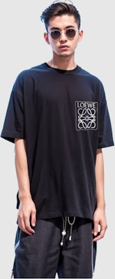 LOEWE Anagram FW22 刺繡標誌黑色短袖男士T恤。 H526Y22X25-1100 Purchase LOEWE Anagram FW22 刺繡標誌黑色短袖男士T恤。 H526Y22X25-1100