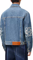 Purchase LOEWE Anagram FW24 標誌鏤空牛仔外套 男士中藍長袖 H526Y50W25-5475