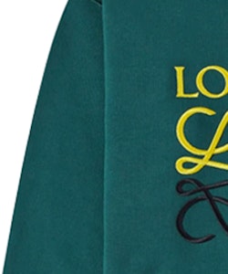 LOEWE Anagram 綠色刺繡Logo棉質圓領長袖上衣. H526Y24J07-4110 Sizing LOEWE Anagram 綠色刺繡Logo棉質圓領長袖上衣. H526Y24J07-4110