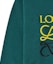 Sizing LOEWE Anagram绿色刺绣标志纯棉圆领卫衣. H526Y24J07-4110