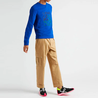 LOEWE Anagram標誌刺繡經典藍色衛衣 H526Y24J07-5560 Shop LOEWE Anagram標誌刺繡經典藍色衛衣 H526Y24J07-5560