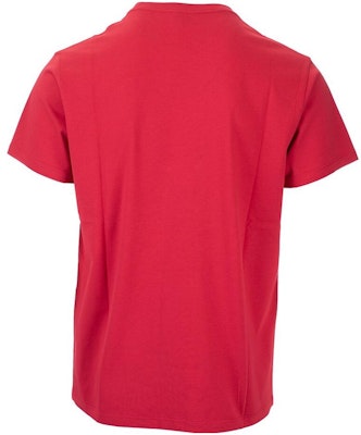 LOEWE Anagram Logo Baju-T Merah Kapas Lengan Pendek Crewneck. H526341XAI-7100 Lookbook LOEWE Anagram Logo Baju-T Merah Kapas Lengan Pendek Crewneck. H526341XAI-7100