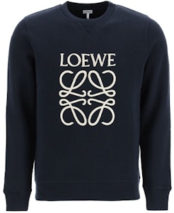 LOEWE Anagram 海軍藍純棉刺繡標誌圓領衛衣 H526Y24J02-5110 Buy LOEWE Anagram 海軍藍純棉刺繡標誌圓領衛衣 H526Y24J02-5110