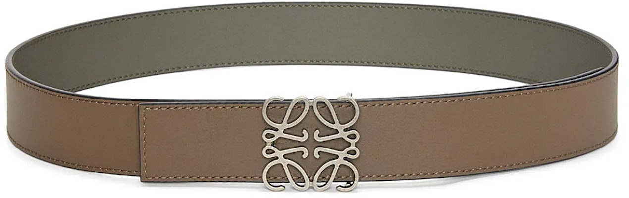 LOEWE Ikat Pinggang Kulit Anagram Hijau 3.5cm Aksesori. E619Z20X03-1822 Lookbook LOEWE Ikat Pinggang Kulit Anagram Hijau 3.5cm Aksesori. E619Z20X03-1822