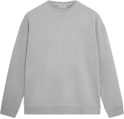 LOEWE Anagram SS25 Cotton Loose Fit Sports Sweatshirt Light Grey. H526Y24X58-1130 Order LOEWE Anagram SS25 Cotton Loose Fit Sports Sweatshirt Light Grey. H526Y24X58-1130