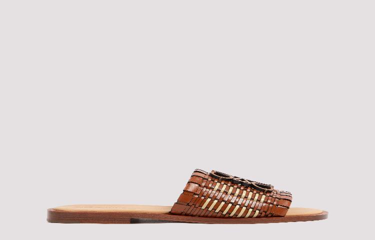 LOEWE Anagram Woven Slide 'Brown' 圖 5