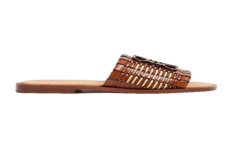 LOEWE Anagram Woven Slide 'Brown' 圖 6