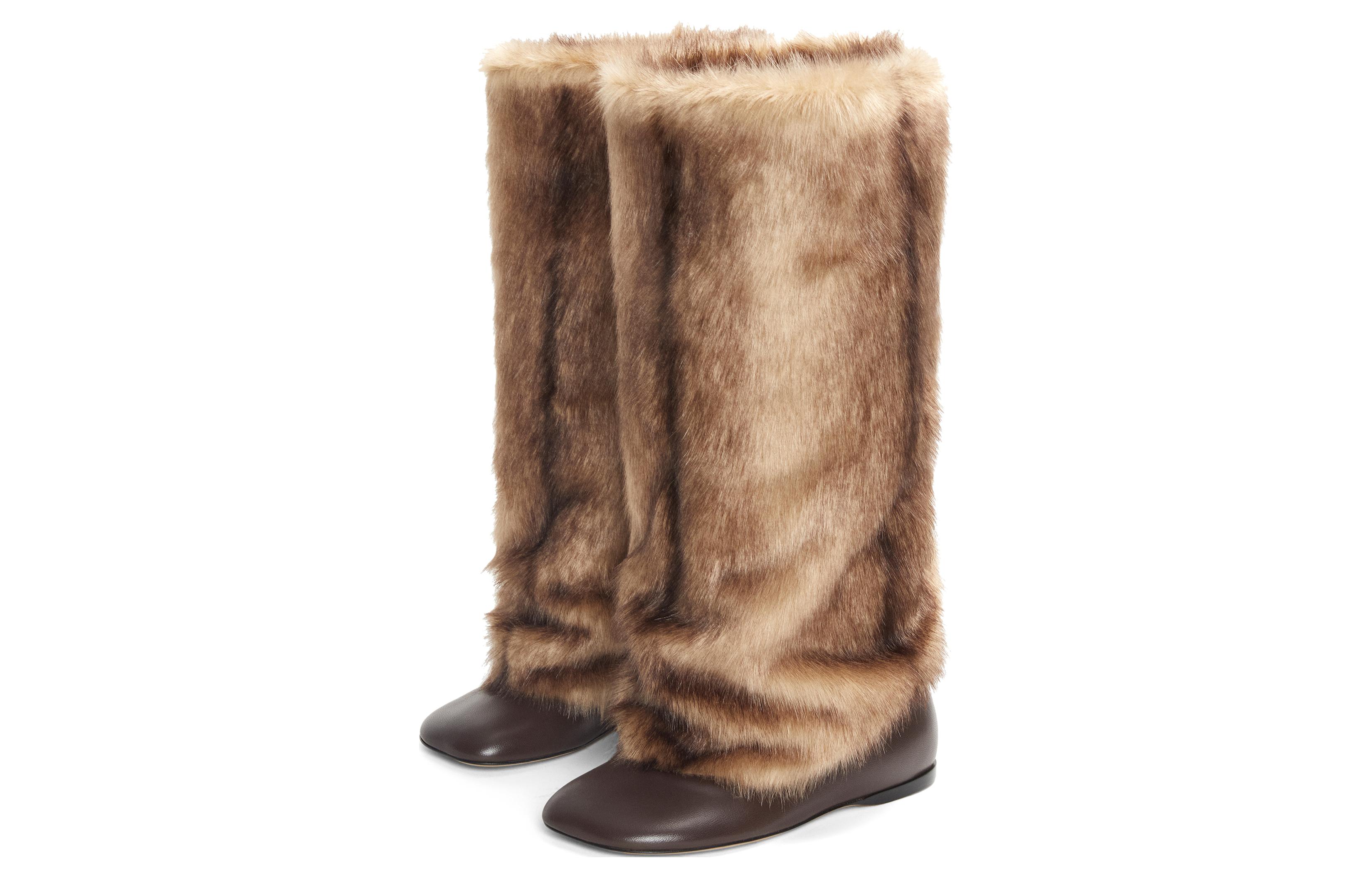 Shop 罗意威棕色套穿踝靴 M816285X81-3079