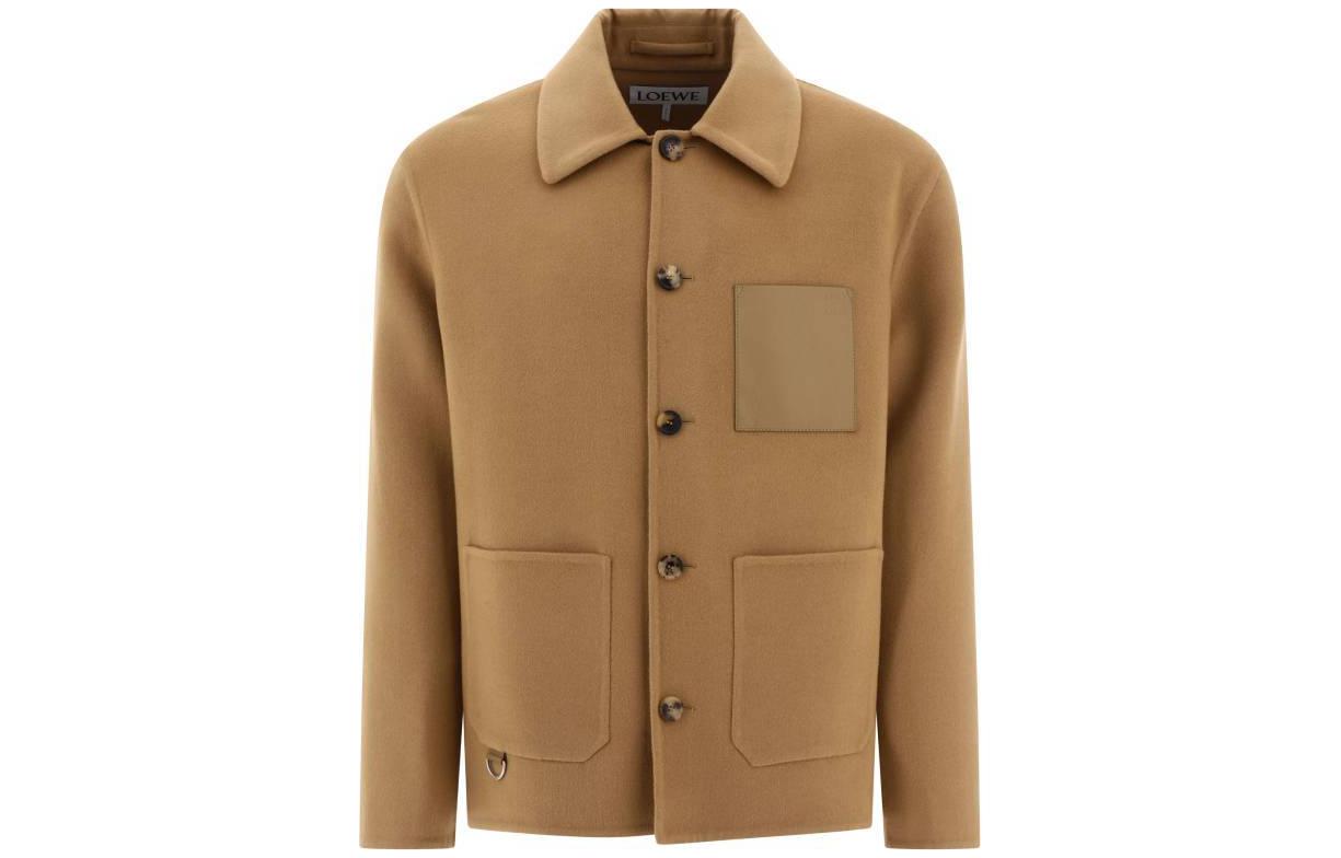 LOEWE Beige Single-Breasted Slim Fit Long Sleeve Jacket H526Y03WBE-3150