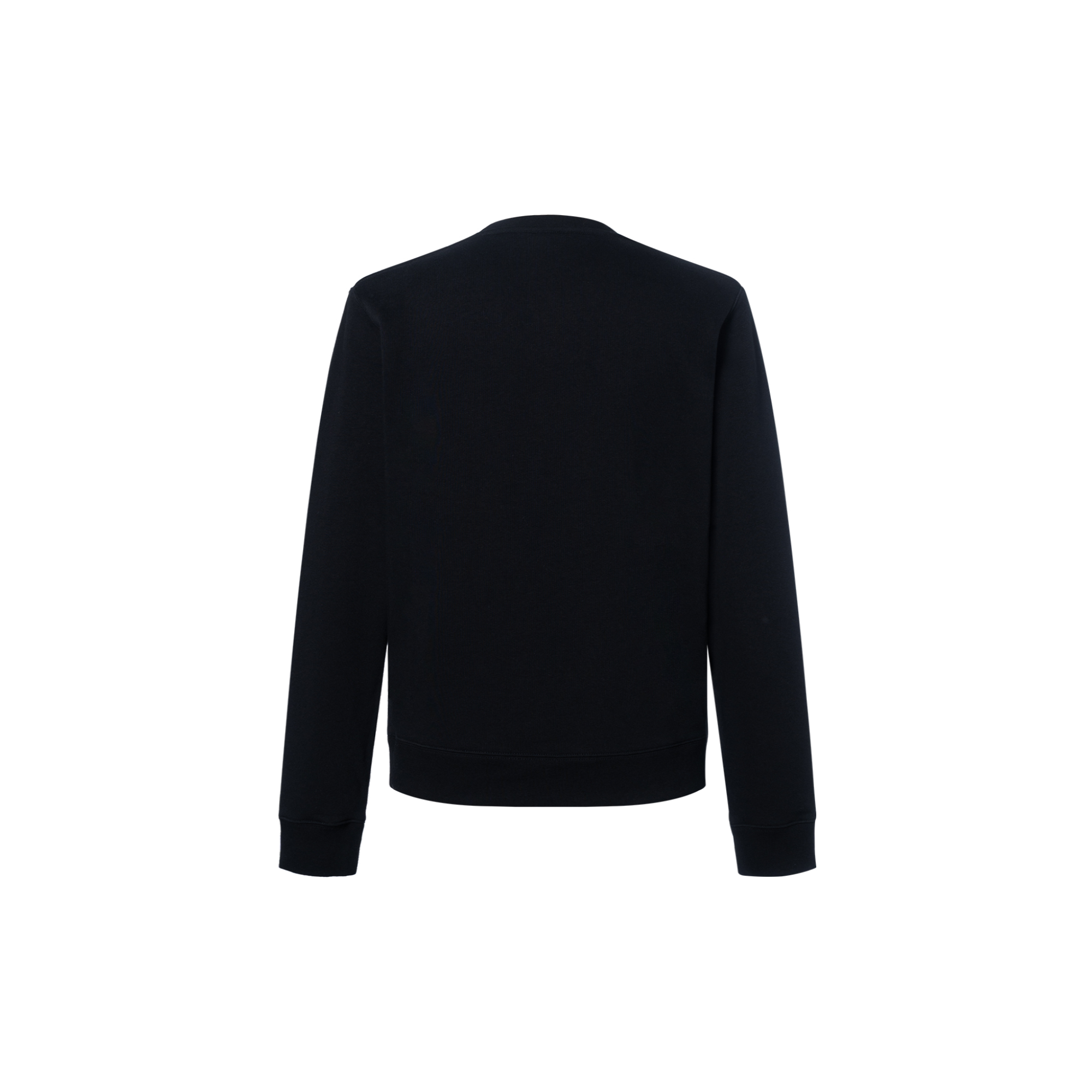 Lookbook 罗意威黑色棉质刺绣标志圆领卫衣。 H526Y24J07-1100