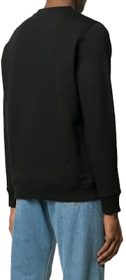 LOEWE Black Crewneck Sweatshirt with Logo Embroidery for Men H6109900CR-1100 Purchase LOEWE Black Crewneck Sweatshirt with Logo Embroidery for Men H6109900CR-1100