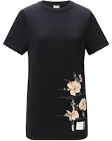 LOEWE Black Floral Print Crew Neck T-Shirt H6199470CR-1100 LOEWE Black Floral Print Crew Neck T-Shirt H6199470CR-1100