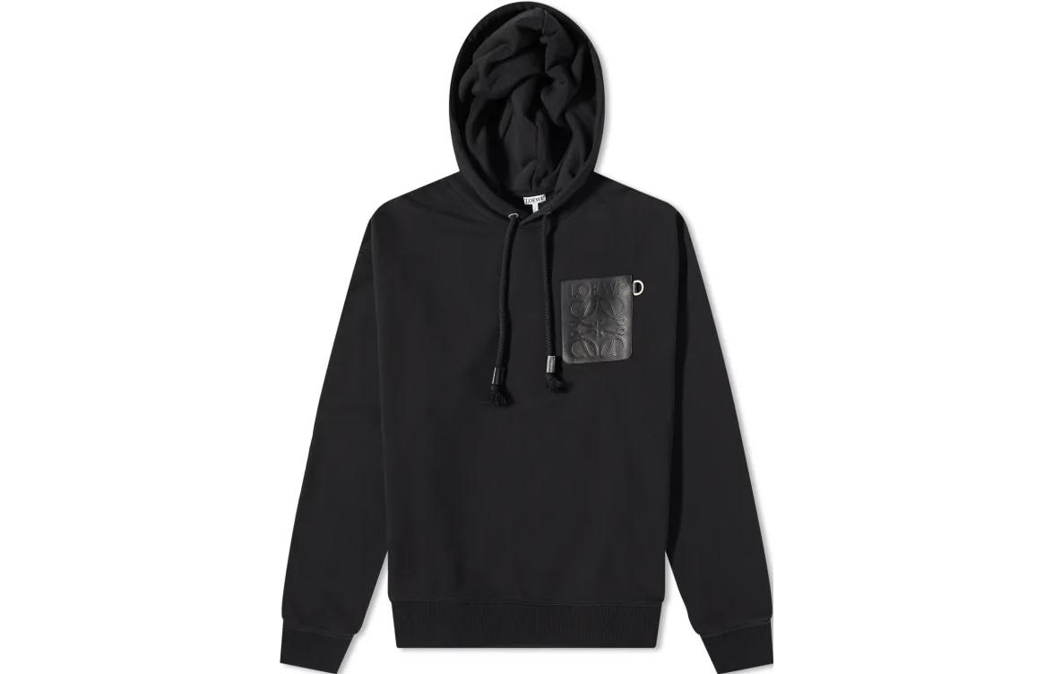 LOEWE Black Solid Color Hoodie H526Y25X301100