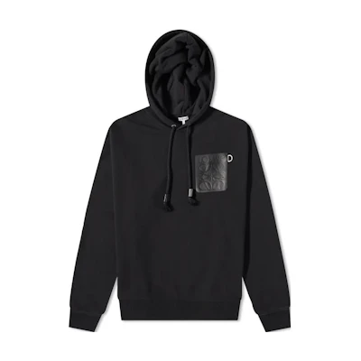 LOEWE Black Solid Color Hoodie H526Y25X301100