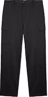 LOEWE Black Straight-Leg Cargo Pants with Logo & Button Pockets for Men. H526Y04WFB-1100 LOEWE Black Straight-Leg Cargo Pants with Logo & Button Pockets for Men. H526Y04WFB-1100