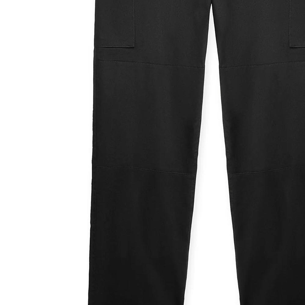 Shop LOEWE Seluar Cargo Kaki Lurus Hitam Lelaki dengan Logo & Poket Butang. H526Y04WFB-1100