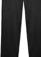 Shop LOEWE Seluar Cargo Kaki Lurus Hitam Lelaki dengan Logo & Poket Butang. H526Y04WFB-1100