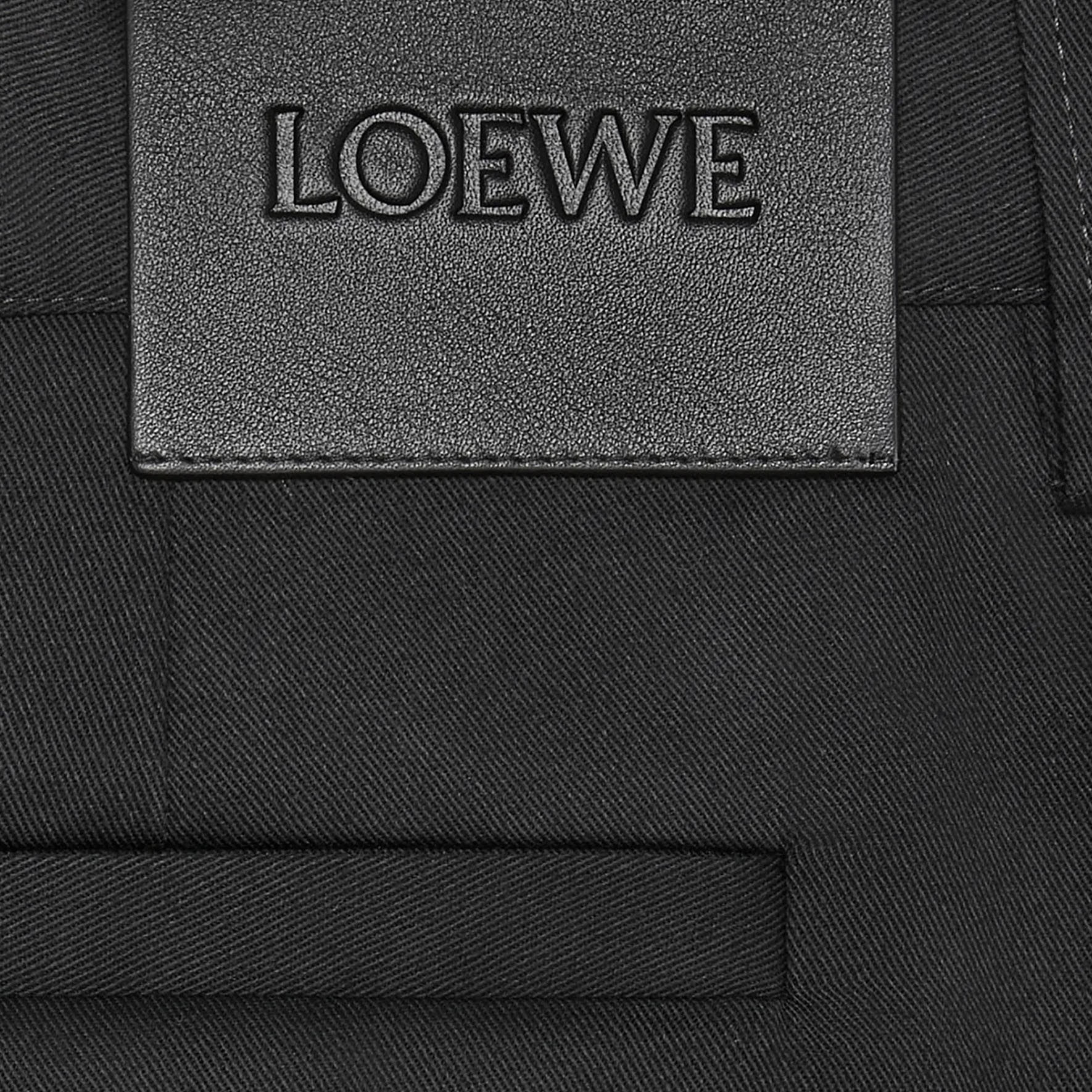 Purchase LOEWE Seluar Cargo Kaki Lurus Hitam Lelaki dengan Logo & Poket Butang. H526Y04WFB-1100