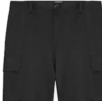 Details for LOEWE Seluar Cargo Kaki Lurus Hitam Lelaki dengan Logo & Poket Butang. H526Y04WFB-1100