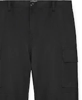 Cheap LOEWE Seluar Cargo Kaki Lurus Hitam Lelaki dengan Logo & Poket Butang. H526Y04WFB-1100