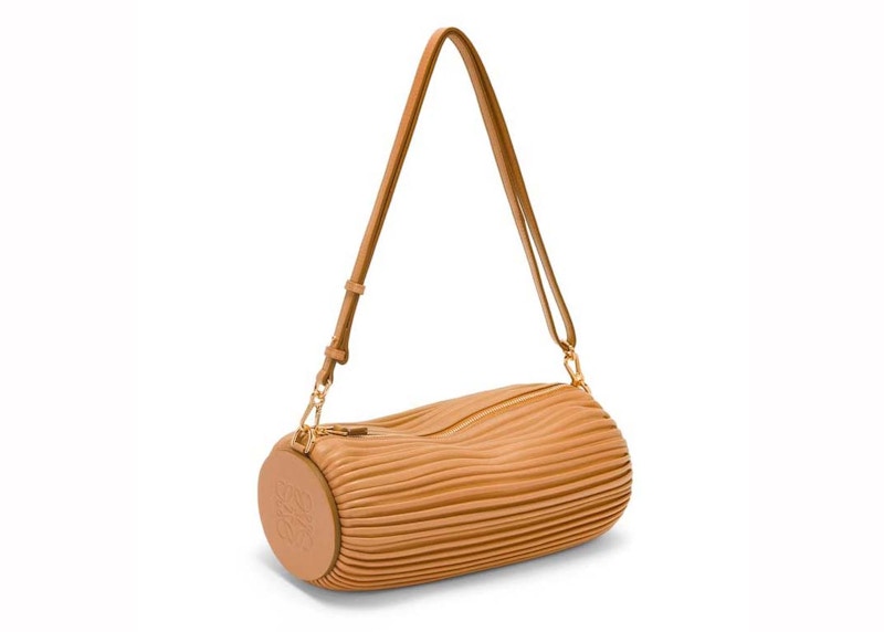 LOEWE Bracelet Pouch in Pleated Nappa Warm Desert