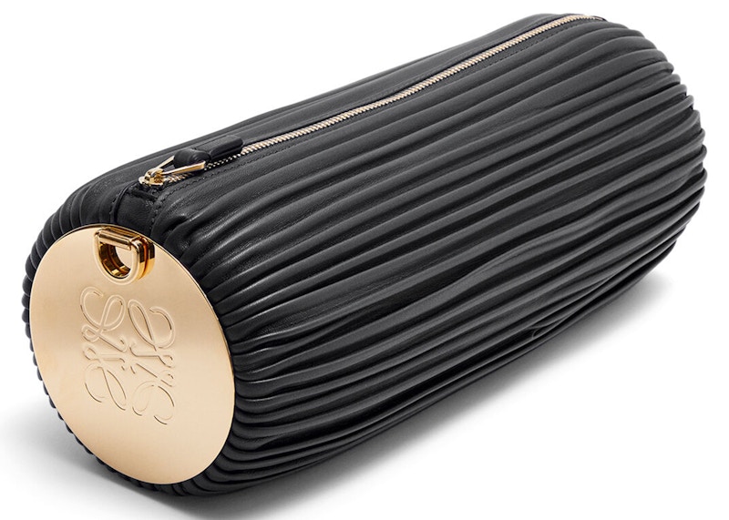LOEWE Bracelet Pouch Pleated Nappa Black 圖 3