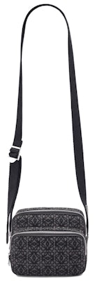 LOEWE Camera Bag in Anagram Jacquard Mini Anthracite/Black Lookbook LOEWE Camera Bag in Anagram Jacquard Mini Anthracite/Black