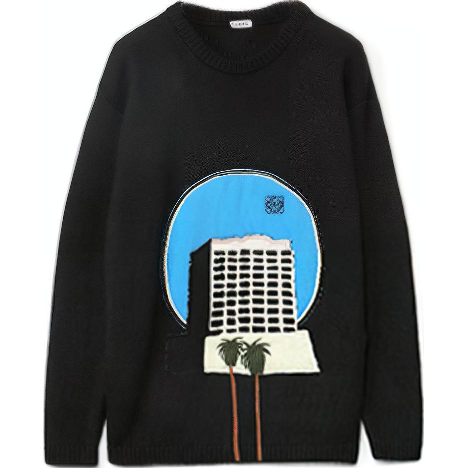 LOEWE Capsule Collection Knit Cartoon Sweater Black H897Y14K02-1489