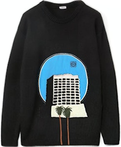 LOEWE Koleksi Capsule Baju Knit Kartun Hitam H897Y14K02-1489 Buy LOEWE Koleksi Capsule Baju Knit Kartun Hitam H897Y14K02-1489