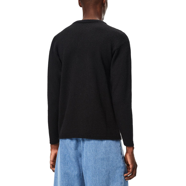 Purchase LOEWE Colección Cápsula Suéter de Punto Negro con Diseño de Dibujos Animados H897Y14K02-1489