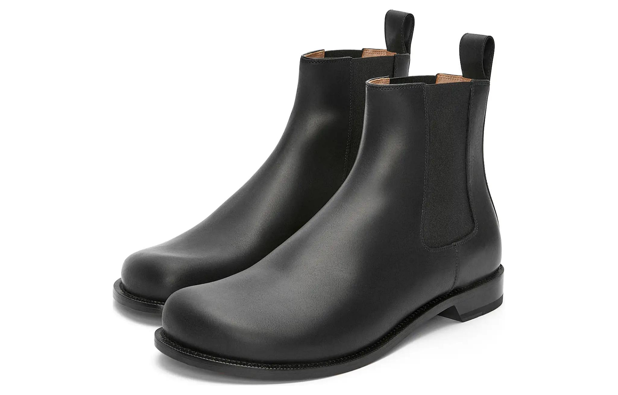 Order LOEWE 切尔西靴 "黑色皮革" M816285X93-1100