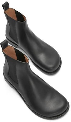 LOEWE 切尔西靴 "黑色皮革" M816285X93-1100 Lookbook LOEWE 切尔西靴 "黑色皮革" M816285X93-1100