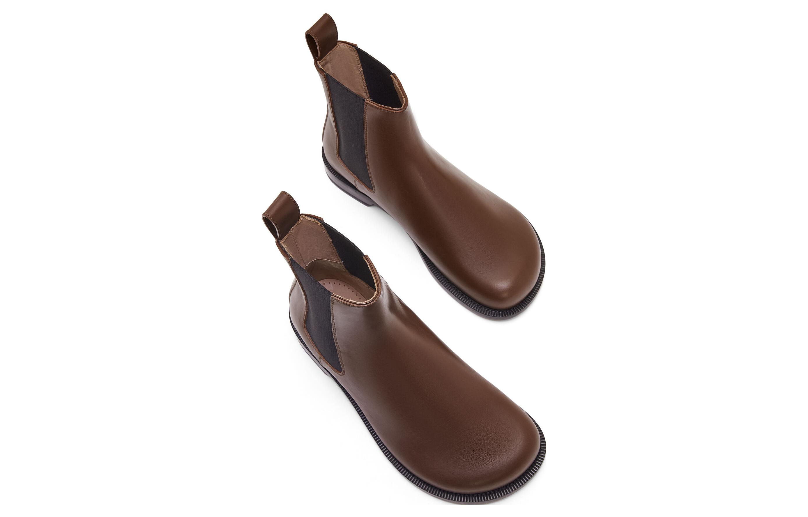 Lookbook LOEWE羅意威 牛皮革 萬用舒適 切爾西靴 男款 棕色