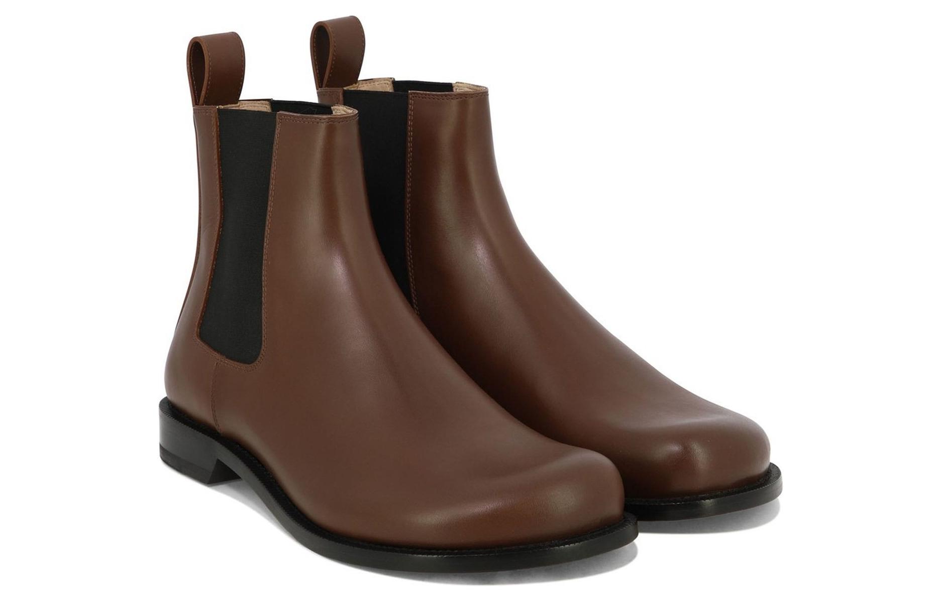 Purchase LOEWE羅意威 牛皮革 萬用舒適 切爾西靴 男款 棕色