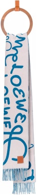 LOEWE经典标志印花流苏围巾 男女通用羊毛冬季配饰 F000487XDT-7143 Buy LOEWE经典标志印花流苏围巾 男女通用羊毛冬季配饰 F000487XDT-7143