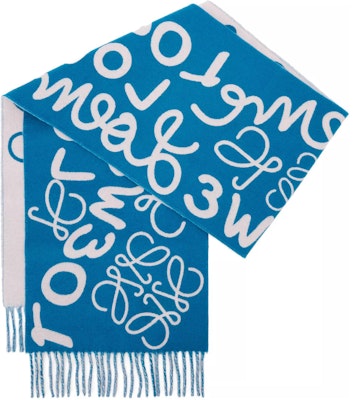 LOEWE经典标志印花流苏围巾 男女通用羊毛冬季配饰 F000487XDT-7143 Purchase LOEWE经典标志印花流苏围巾 男女通用羊毛冬季配饰 F000487XDT-7143