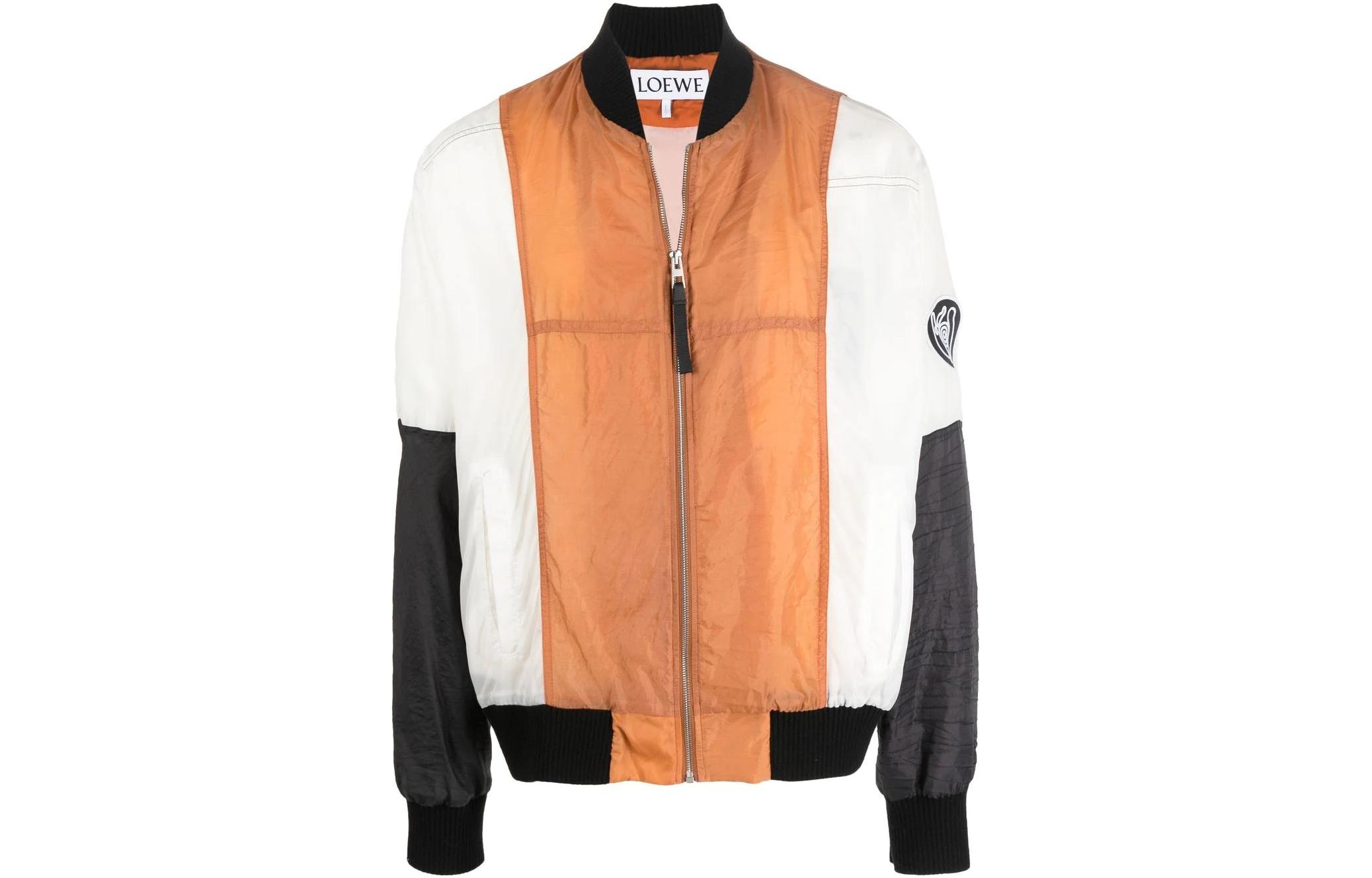 LOEWE Color Block Varsity Zip Jacket Multicolor H664Y02W56-9990