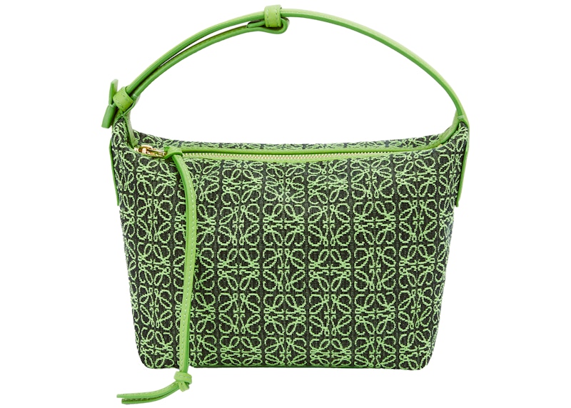 LOEWE Cubi Bag Small Anagram Jacquard Green/Apple Green