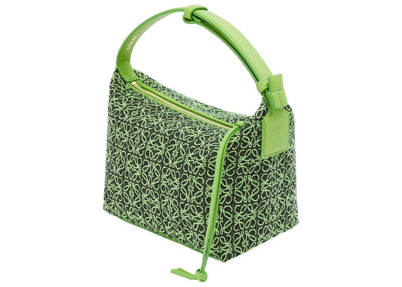 Order LOEWE Cubi 小号字母提花包 绿色/苹果绿
