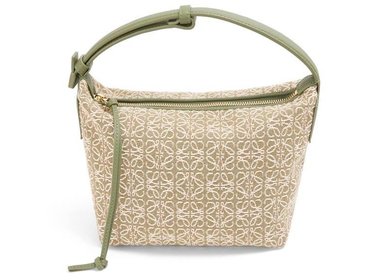 LOEWE Cubi Bag Small Anagram Jacquard Green/Avocado Green