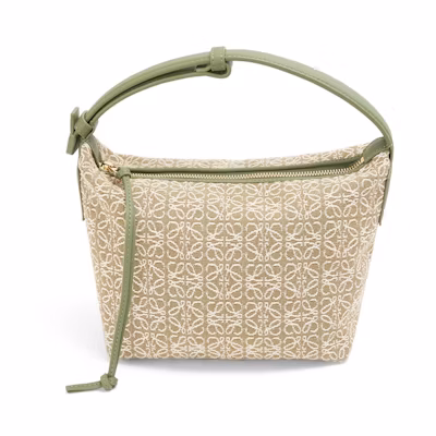 LOEWE Cubi Bag Small Anagram Jacquard Green/Avocado Green